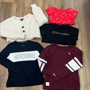 Abercrombie kids, Champion & Art Class Girl’s Tops | five pieces | size 6/7